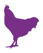 Load image into Gallery viewer, ROOSTER WALL DECAL IN PURPLE
