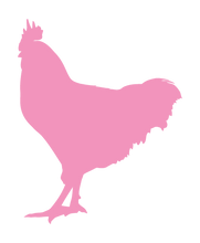 Load image into Gallery viewer, ROOSTER WALL DECAL IN SOFT PINK
