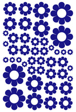 Load image into Gallery viewer, ROYAL BLUE DAISY WALL STICKERS
