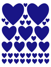 Load image into Gallery viewer, ROYAL BLUE HEART WALL DECALS
