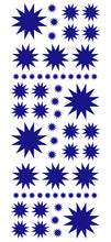 Load image into Gallery viewer, ROYAL BLUE STARBURST WALL STICKERS
