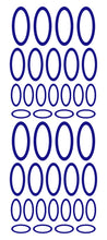 Load image into Gallery viewer, Royal blue oval stickers from whimsidecals.com
