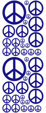 Load image into Gallery viewer, ROYAL BLUE PEACE SIGN DECAL
