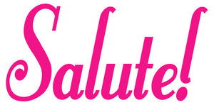SALUTE WALL DECAL HOT PINK