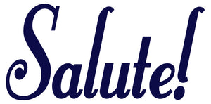 SALUTE WALL DECAL NAVY BLUE