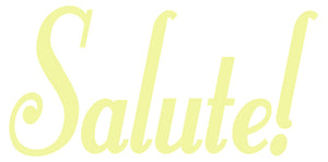 SALUTE WALL DECAL PALE YELLOW