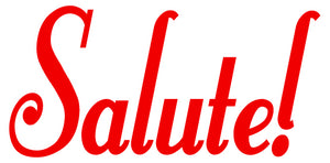 SALUTE WALL DECAL RED