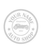 Load image into Gallery viewer, CUSTOM AUTO SHOP WALL DECAL IN SILVER
