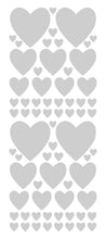 Load image into Gallery viewer, SILVER HEART WALL STICKERS

