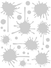 Load image into Gallery viewer, SILVER PAINT SPLATTER WALL DECAL

