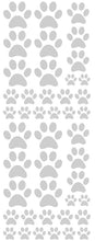 Load image into Gallery viewer, SILVER PAW PRINT DECALS
