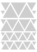 Load image into Gallery viewer, SILVER TRIANGLE WALL DECALS
