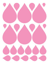 Load image into Gallery viewer, SOFT PINK RAINDROP WALL DECALS
