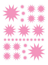 Load image into Gallery viewer, SOFT PINK STARBURST WALL DECALS
