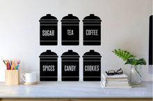 Load image into Gallery viewer, SPICE JAR WALL DECALS
