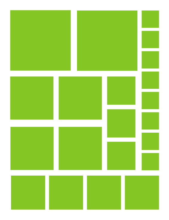 LIME GREEN SQUARE WALL DECALS