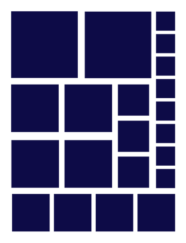 NAVY BLUE SQUARE WALL DECALS