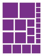 Load image into Gallery viewer, PURPLE SQUARE WALL DECALS
