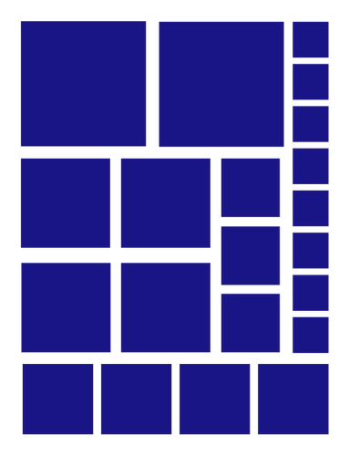 ROYAL BLUE SQUARE WALL DECALS