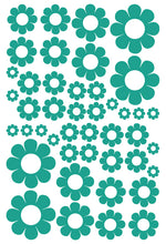 Load image into Gallery viewer, TURQUOISE DAISY WALL STICKERS
