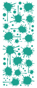 TURQUOISE PAINT SPLATTER DECAL