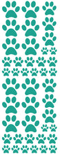 Load image into Gallery viewer, TURQUOISE PAW PRINT DECALS
