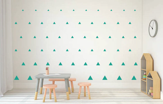 Turquoise Triangle Wall Decals | Triangle Stickers | Whimsi Decals ...