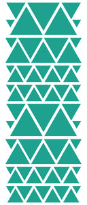 TURQUOISE TRIANGLE STICKERS