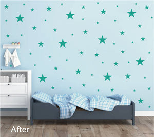 TURQUOISE STAR STICKERS