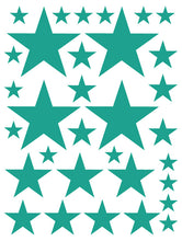 Load image into Gallery viewer, TURQUOISE STAR WALL DECALS
