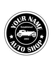 Load image into Gallery viewer, CUSTOM AUTO SHOP WALL DECAL IN WHITE
