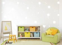 Load image into Gallery viewer, WHITE PAINT SPLATTER WALL STICKER
