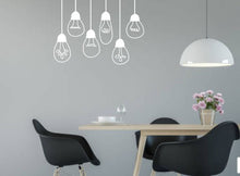 Load image into Gallery viewer, WHITE HANGING LIGHT BULB WALL STICKERS
