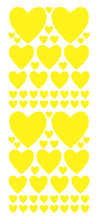 Load image into Gallery viewer, YELLOW HEART WALL STICKERS
