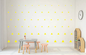 YELLOW TRIANGLE DECALS