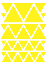 Load image into Gallery viewer, YELLOW TRIANGLE WALL DECALS

