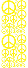 Load image into Gallery viewer, YELLOW PEACE SIGN DECAL
