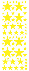 YELLOW STAR DECALS