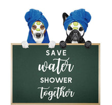 Load image into Gallery viewer, SAVE WATER SHOWER TOGETHER WALL STICKER
