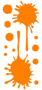 Custom Orange Paint Splatter for Rachel S.